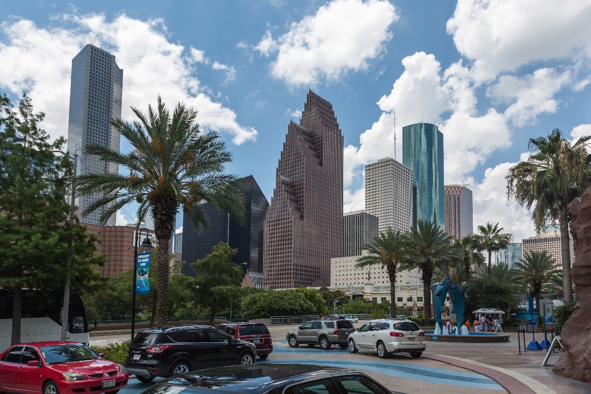 Houston, edificios en Houston, tarde en Houston, Locales, QuéOnnda