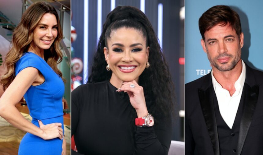 Carolina Sandoval, Elizabeth Gutiérrez, William Levy, famosos