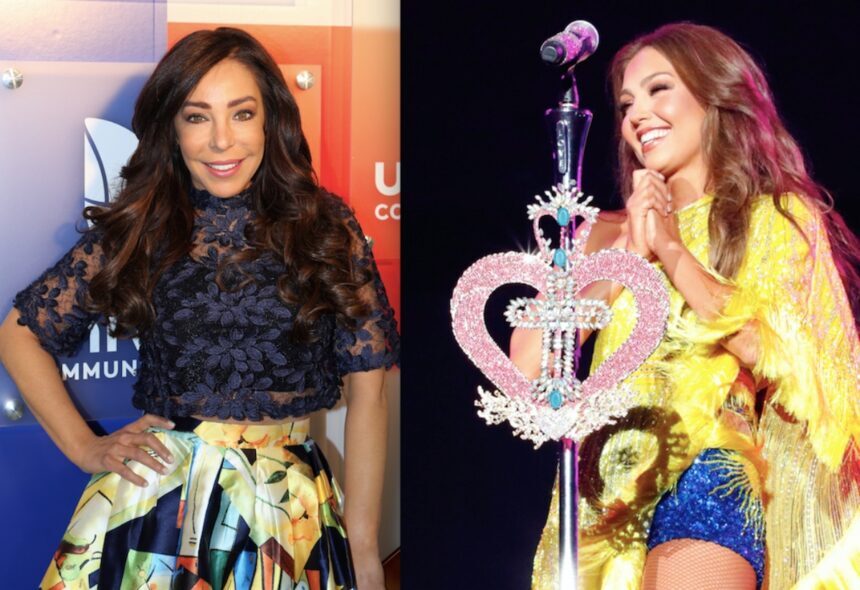 Gelena Solano, Thalía, famosos