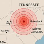 Sismo Tennessee 10 mayo, Sismo, Tennessee, QuéOnnda