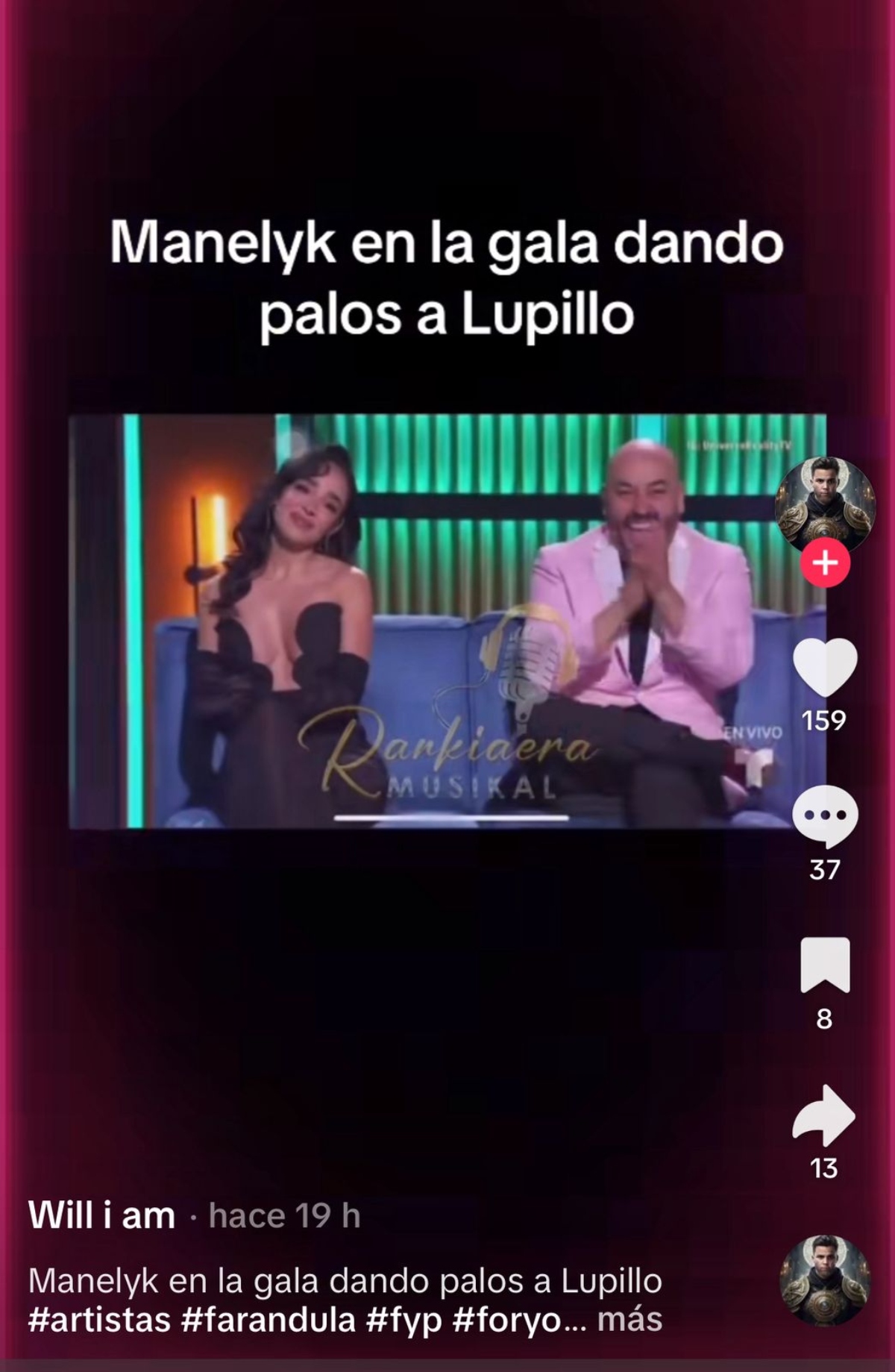 Manelyk, Lupillo Rivera, entertainment