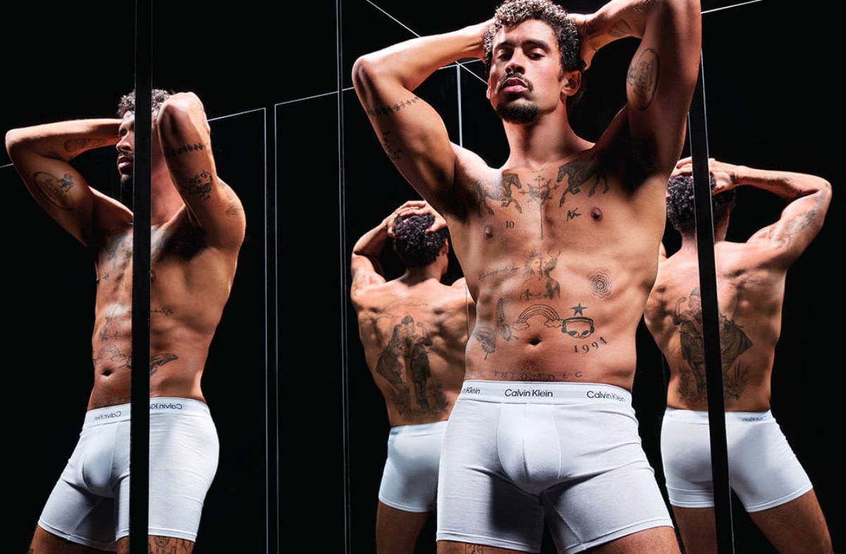 Bad Bunny, Calvin Klein, fotos