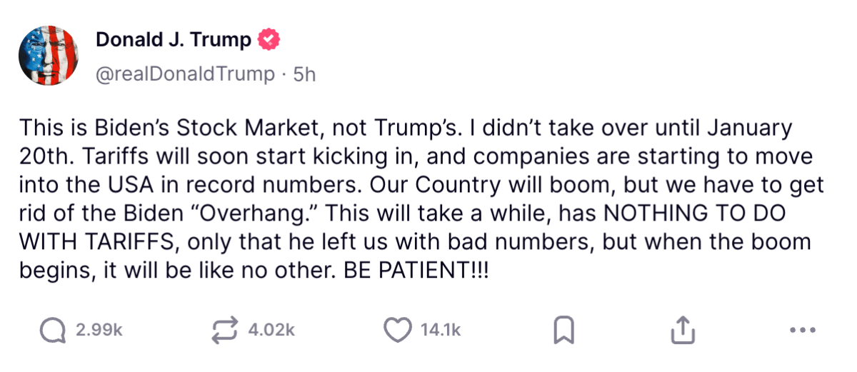 Trump culpa Biden, Trump 100 días, Trump Biden, Trump, QuéOnnda