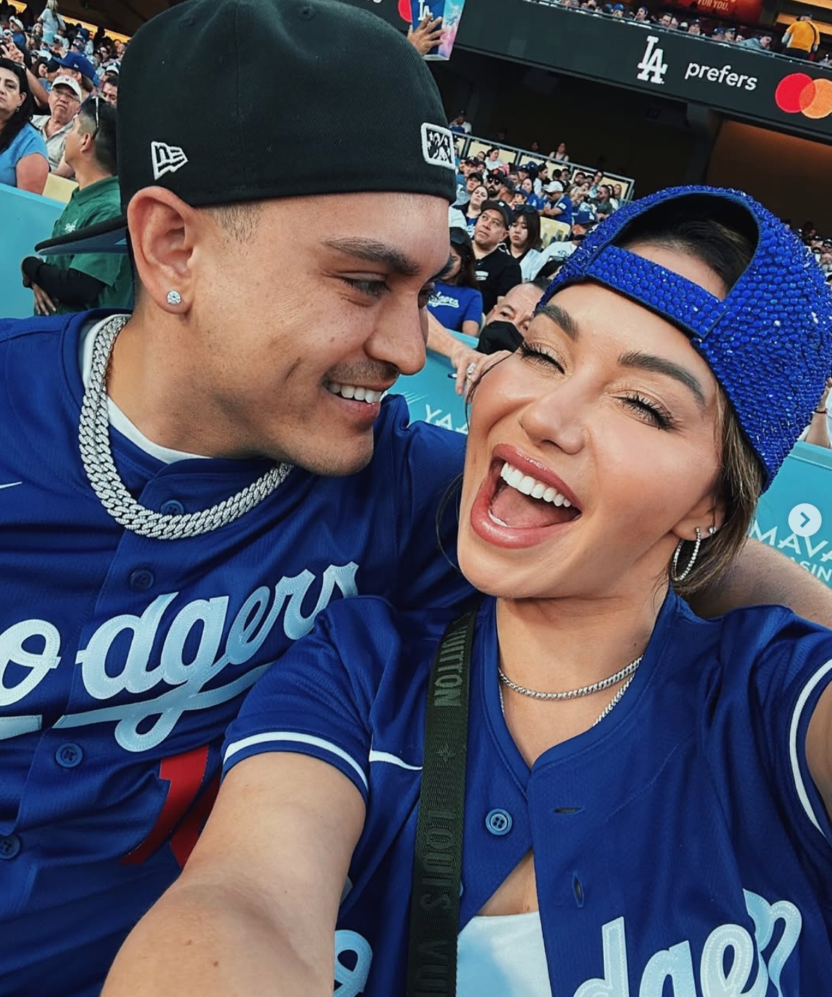 esposo de Chiquis, Chiquis Rivera, Dodgers de Los Ángeles, pareja, QuéOnnda