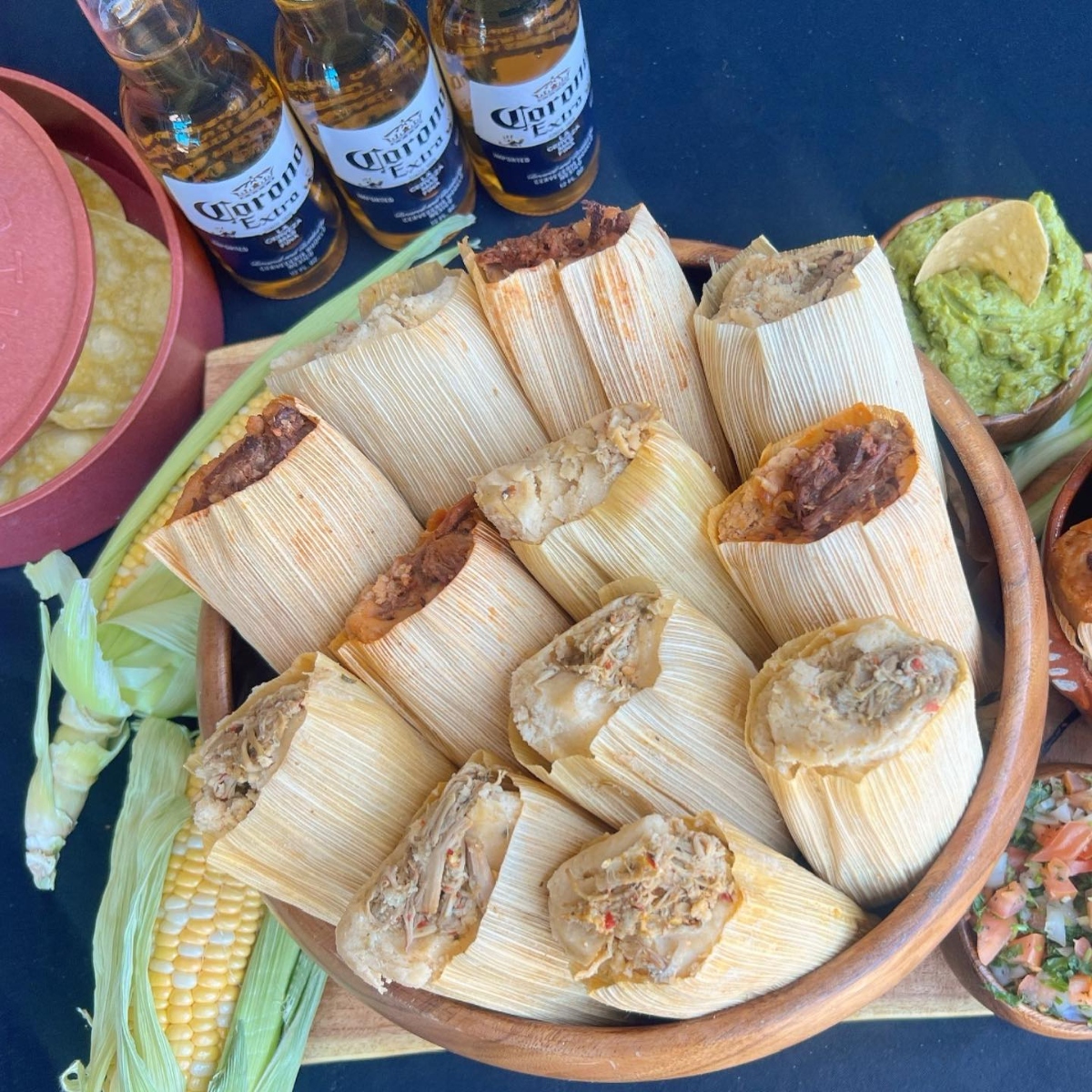 tamales, cerveza, tamales de rojo, tamales de verde, QuéOnnda
