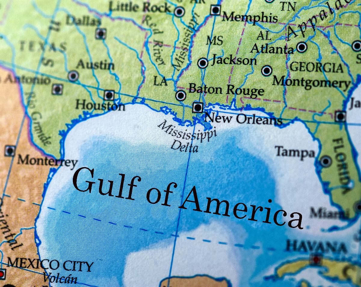 Gulf of America, Gulf of America map, Gulf of America Trump, QuéOnnda