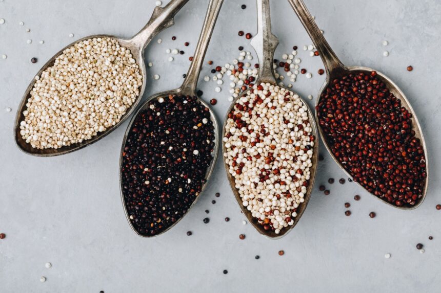 quinoa, granos, alimentación
