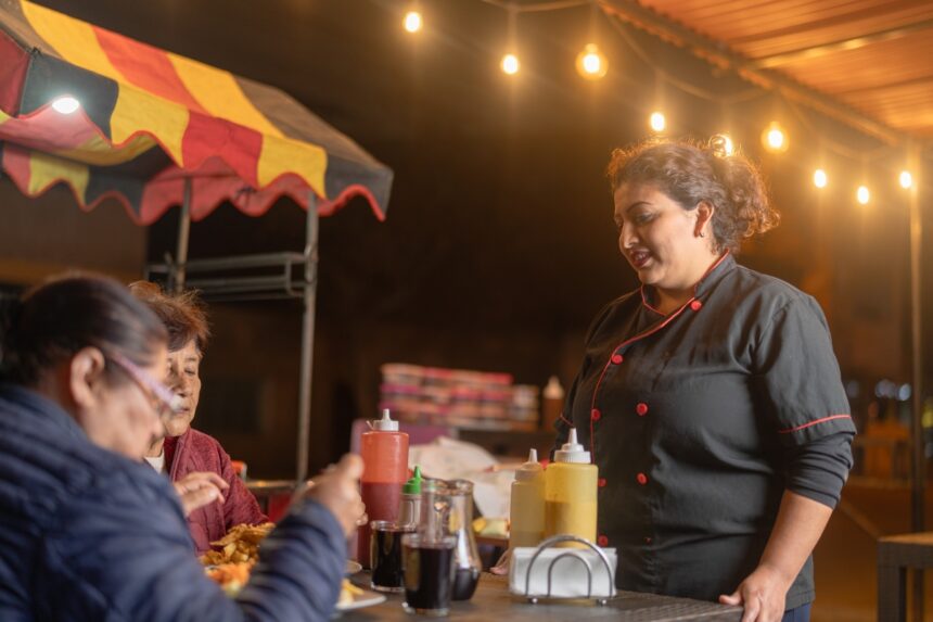 negocios, hispanos, restaurantes