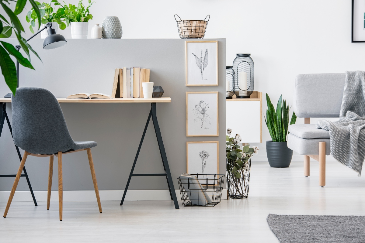 living room, office, furniture, decoration
