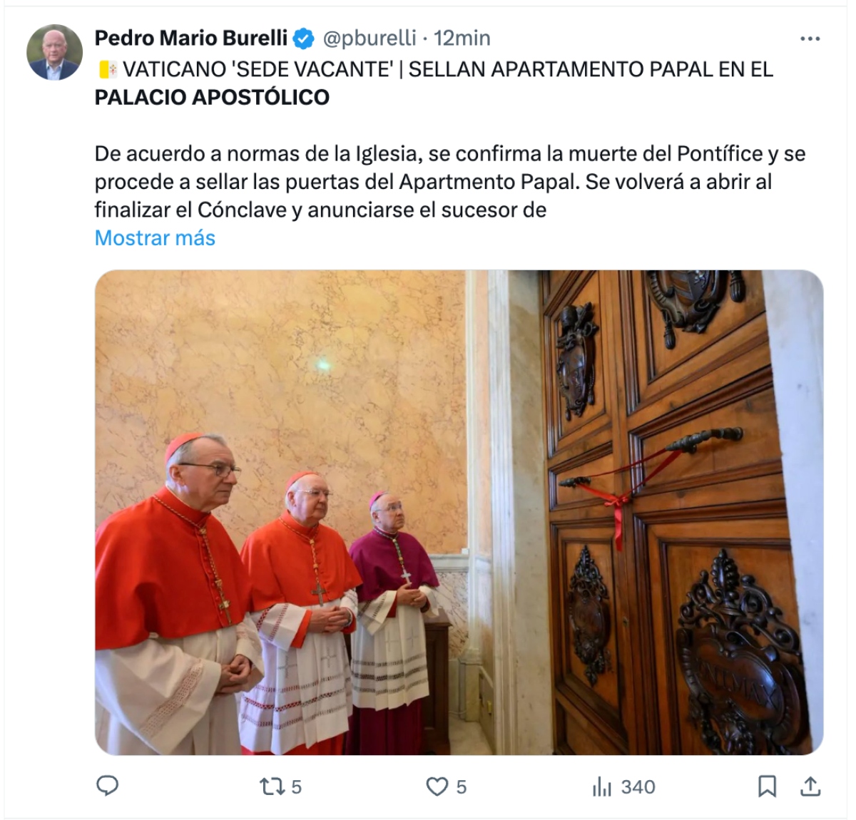 sealed pope Francis apartments, sealed pope apartments, sealed pope apartments, pope Francis, QuéOnnda