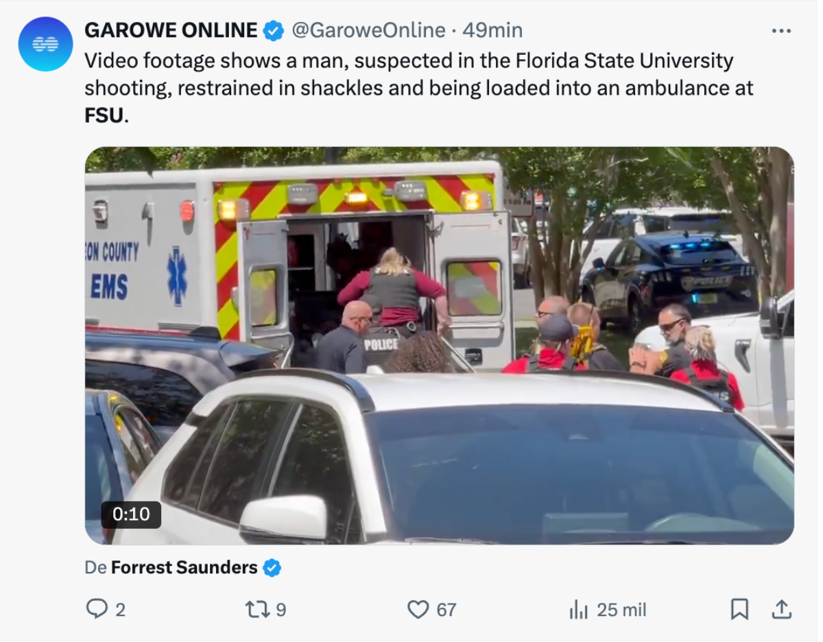 Trump Florida university shooting, Florida State University shooting, Florida State University, FSU, WhatOnnda