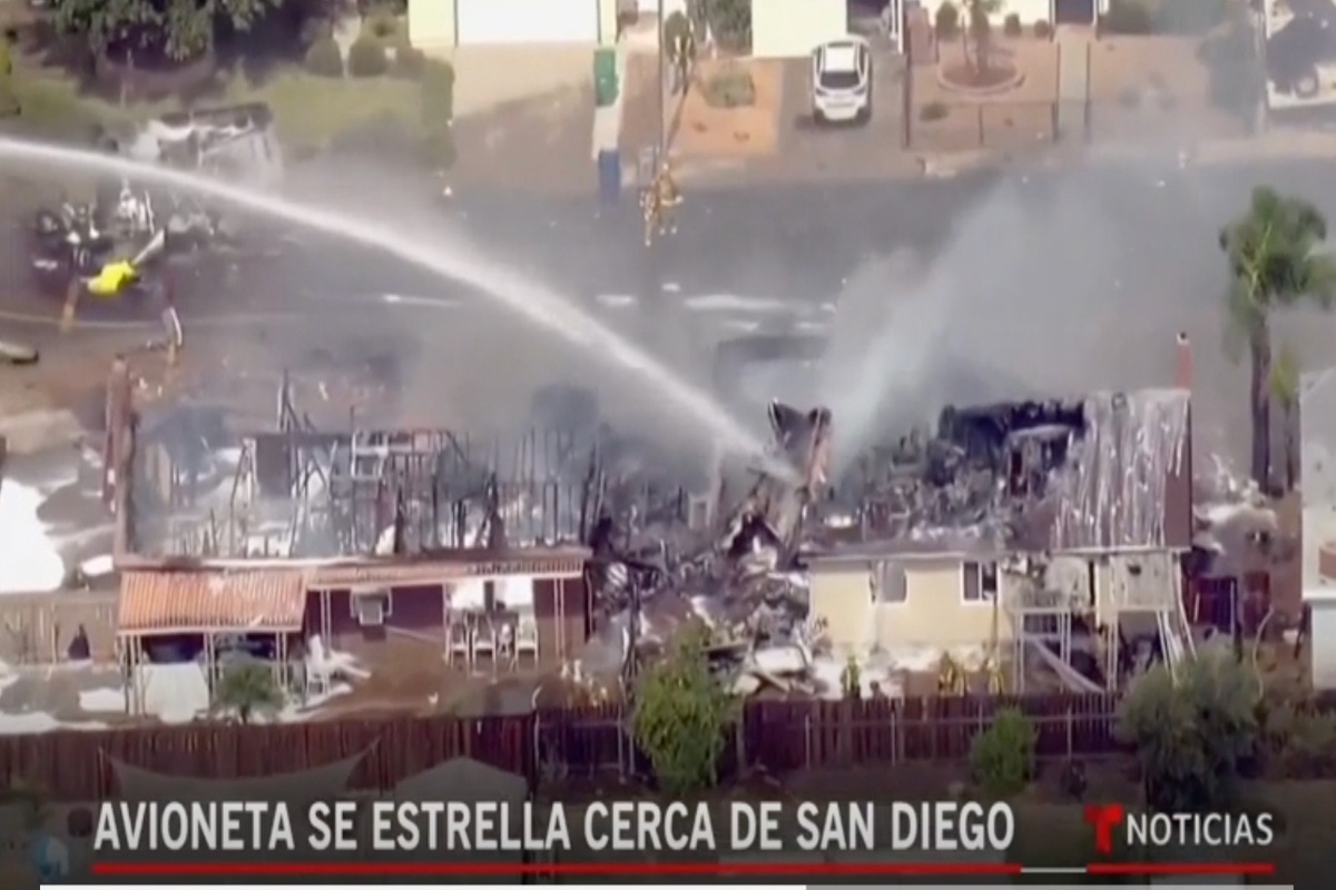 accidente avión San Diego