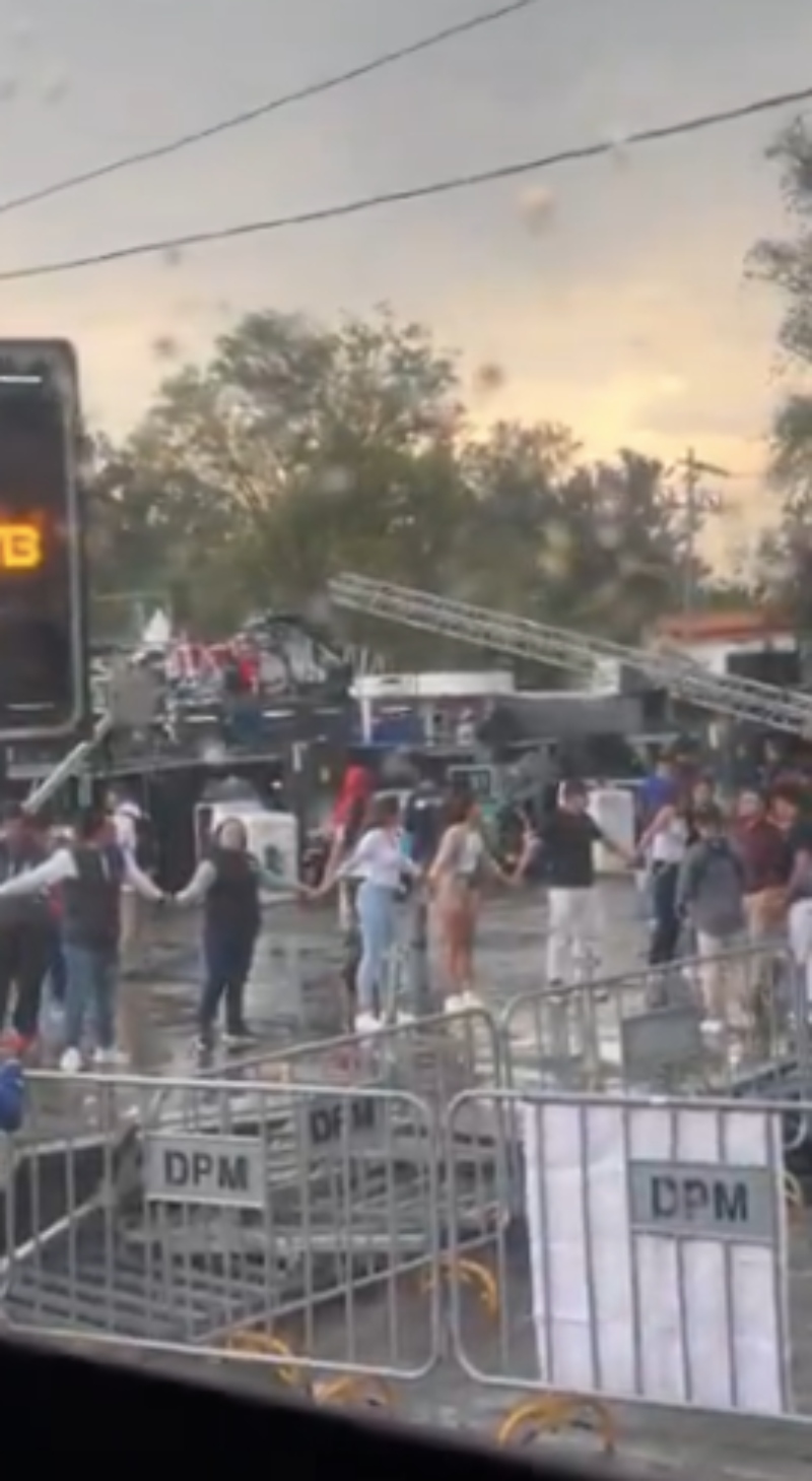 Alicia Villarreal, escenario, accidente