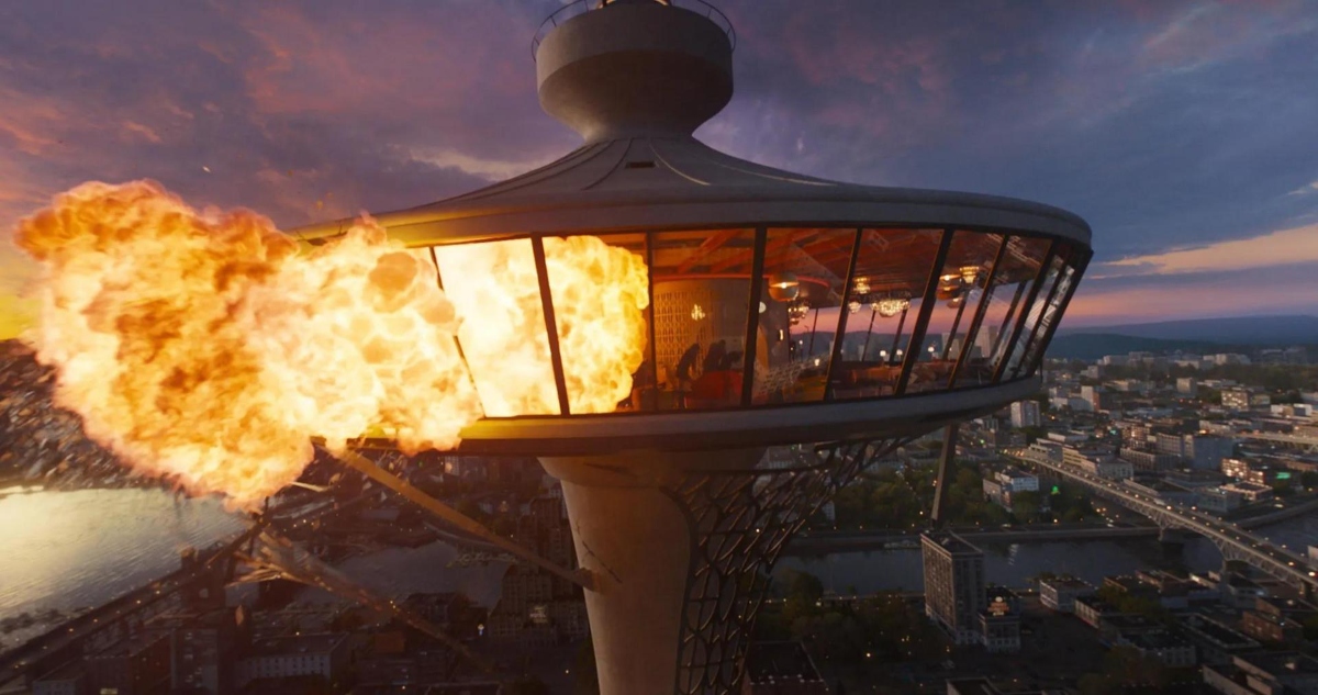 explosion, tower, cinema