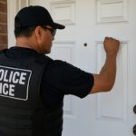 ICE sin orden judicial, agente de ICE, agente de ICE tocando la puerta, Inmigración, QuéOnnda