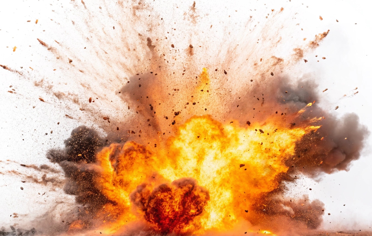 gas, explosión, estallido