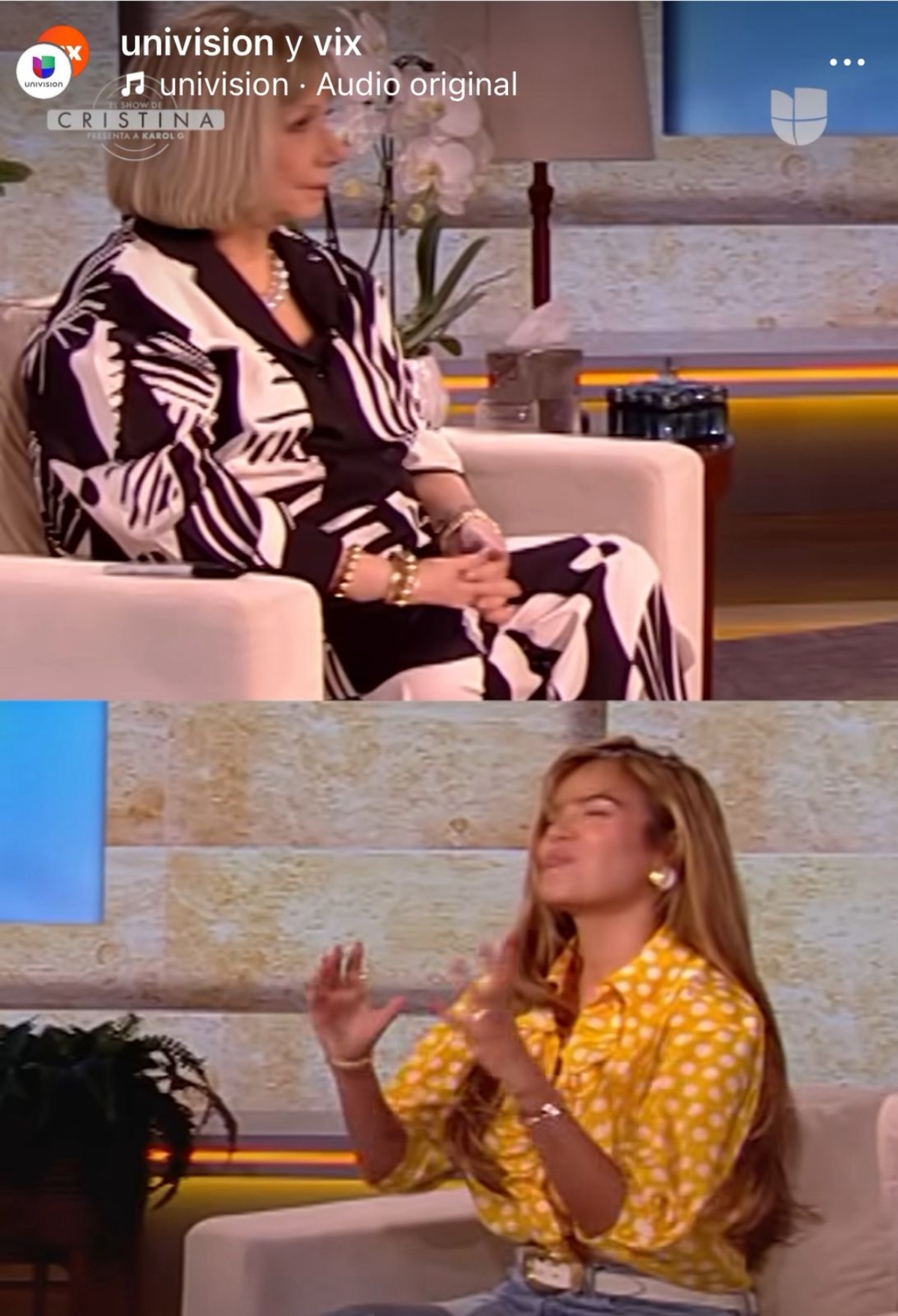 Karol G, Cristina Saralegui, famosos