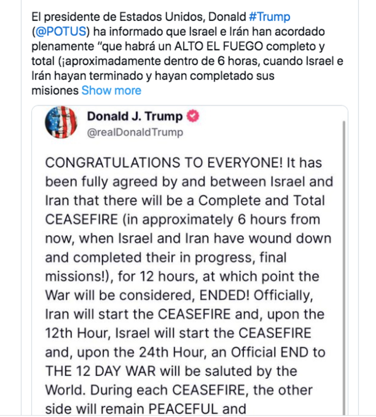 Trump, guerra, Israel, Irán