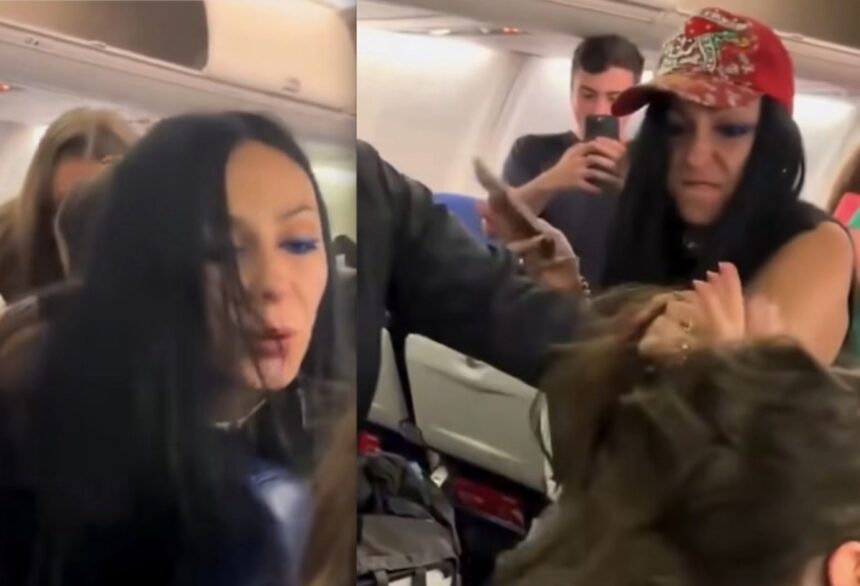 Video viral, avión