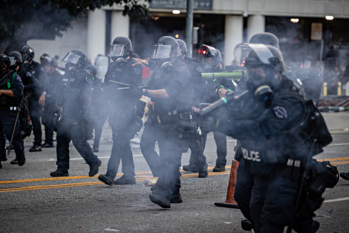 policía, redadas, ICE, Los Ángeles