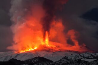 Volcán Etna, erupción, internacionales