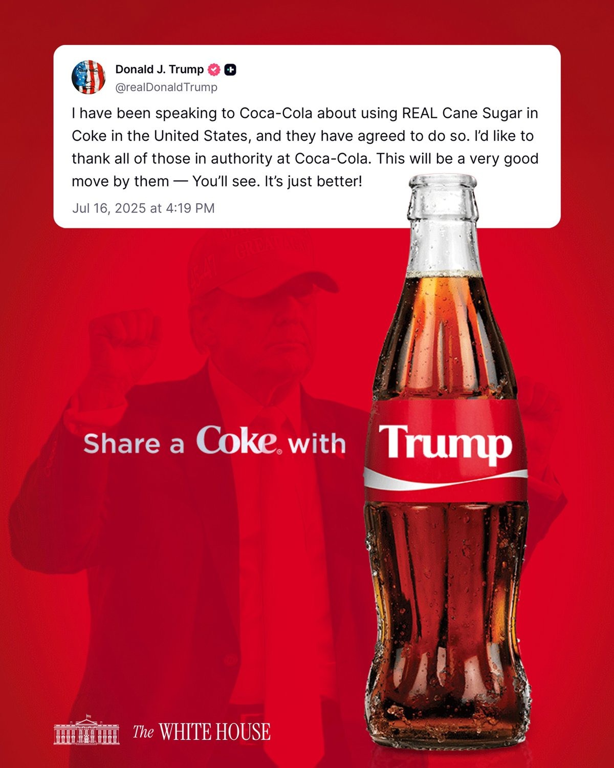 Coca Cola, Trump, business