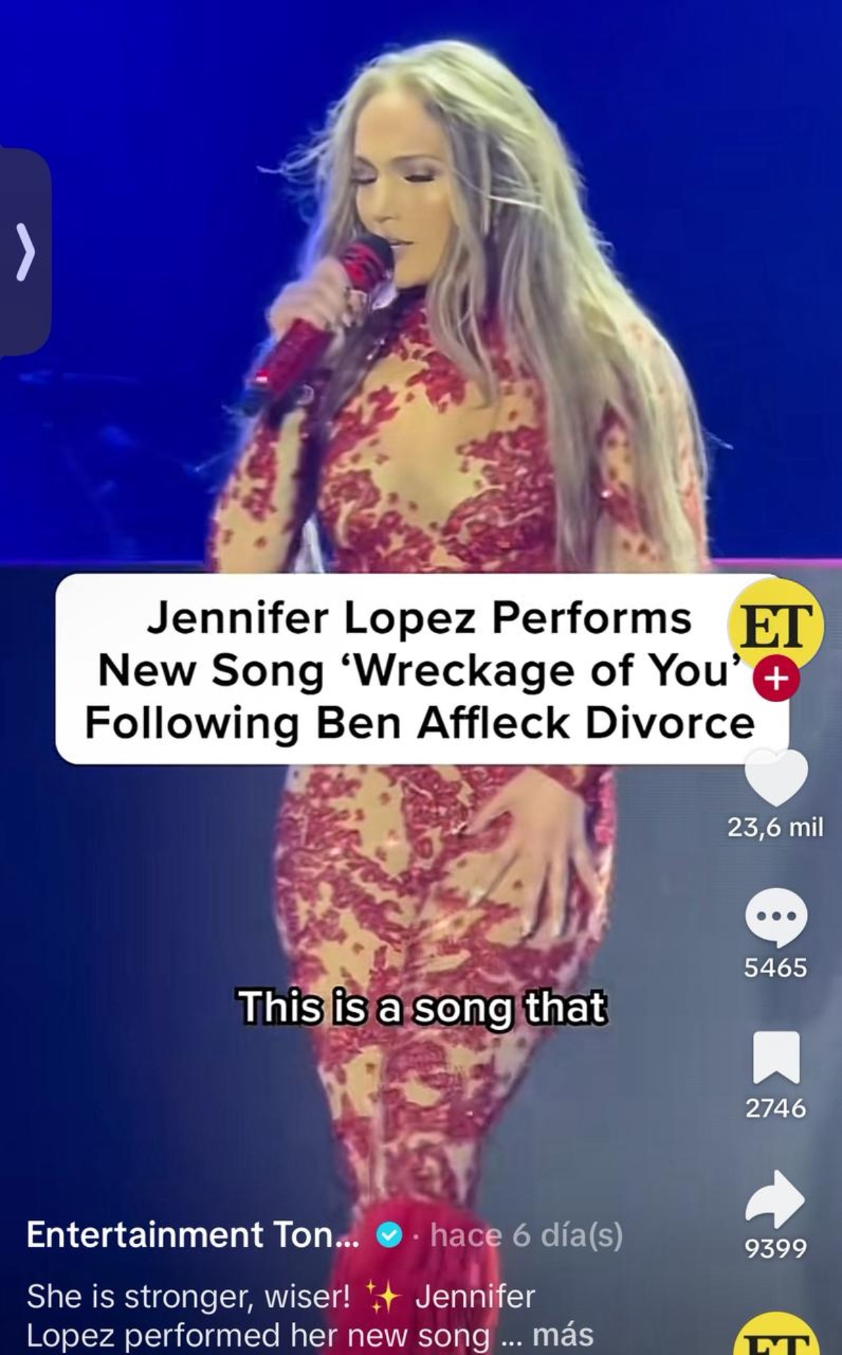 Jennifer López, tiktok, música