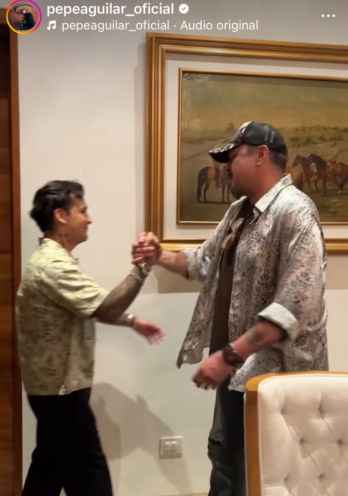 Pepe Aguilar, Christian Nodal, famosos