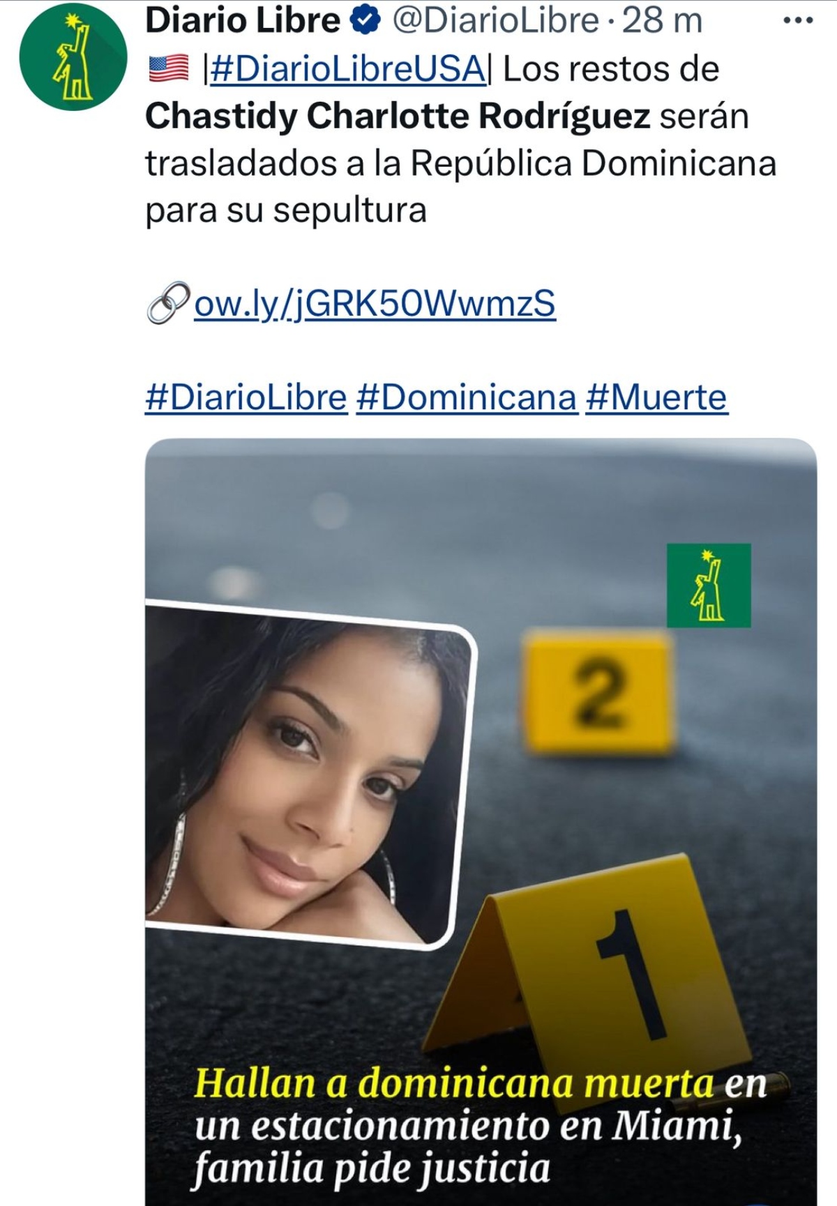 Chastidy Rodríguez, nacionales, crimen