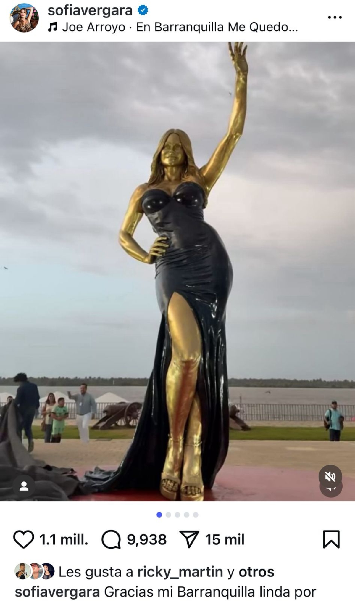 Sofía Vergara, estatua, televisión