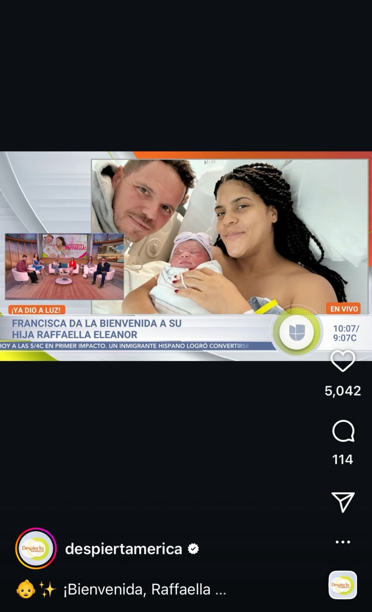 Francisca, Despierta América, celebrities