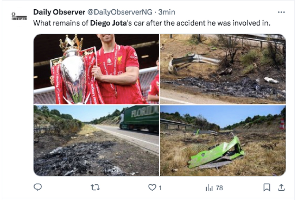 Diego jota, death, accident