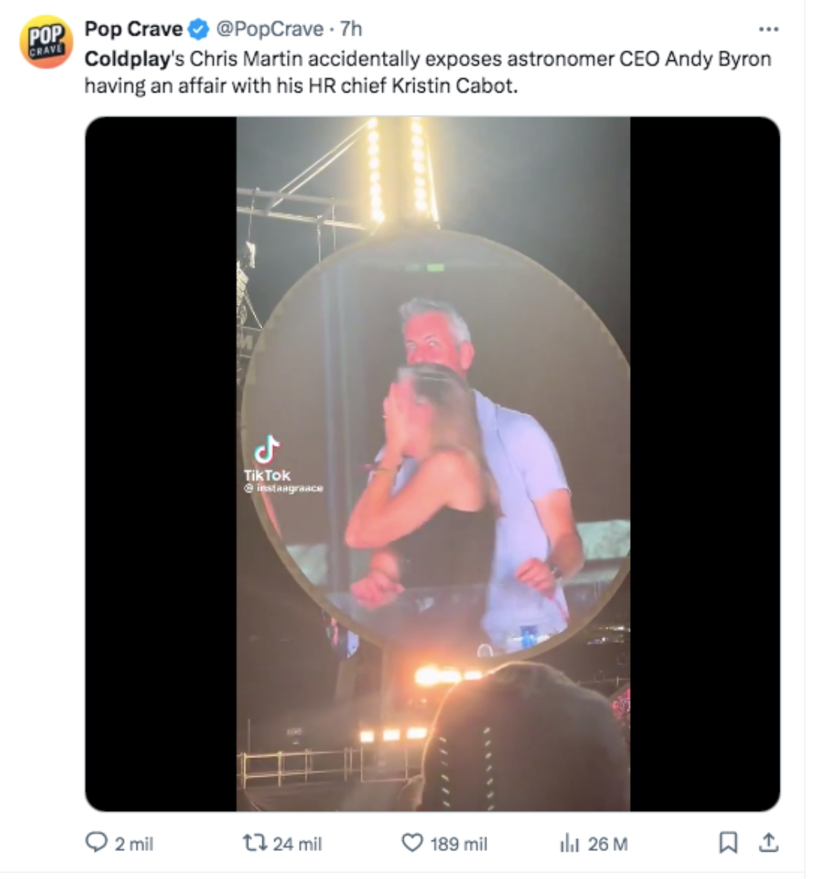 Coldplay, Andy Byron, cheating