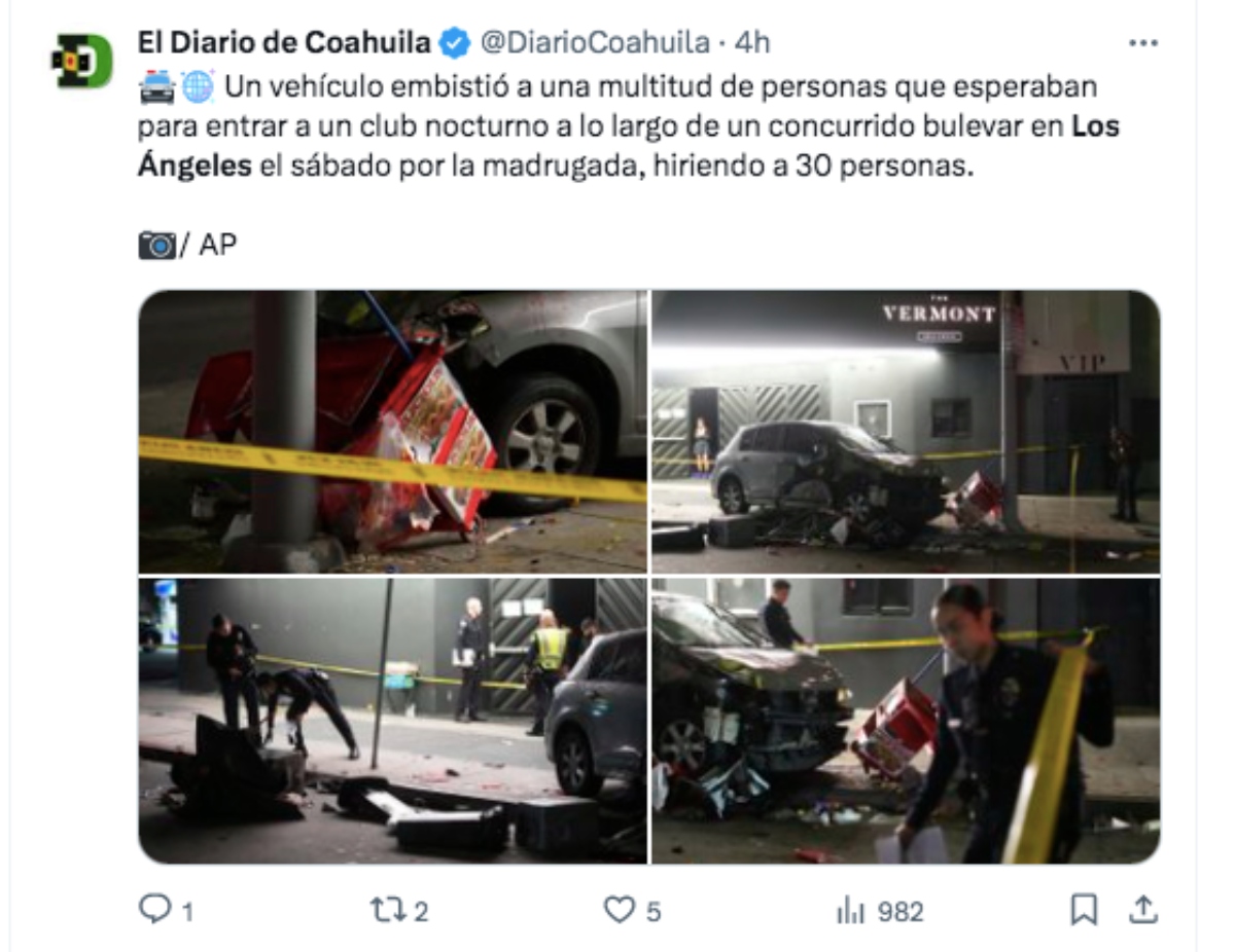 Los Angeles, hit and run, car