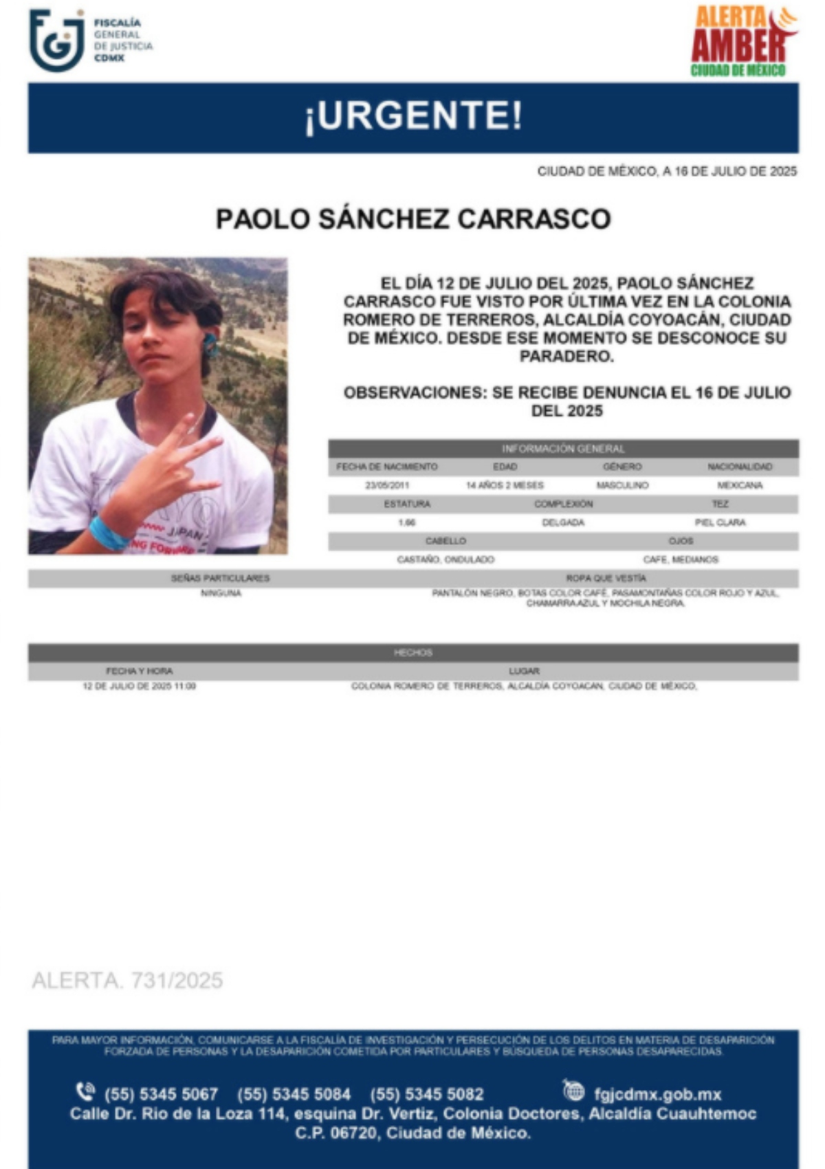 Paolo Sánchez, volcán, mexicano