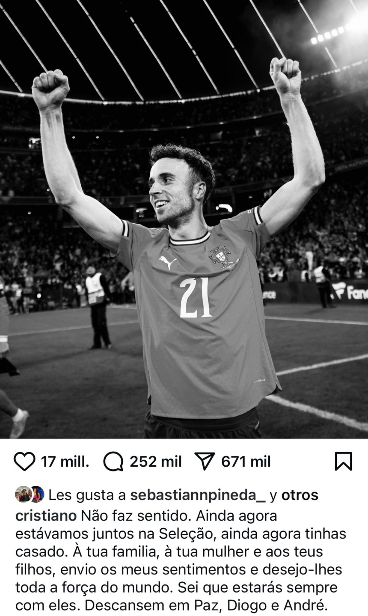 Cristiano Ronaldo, muerte, fútbol