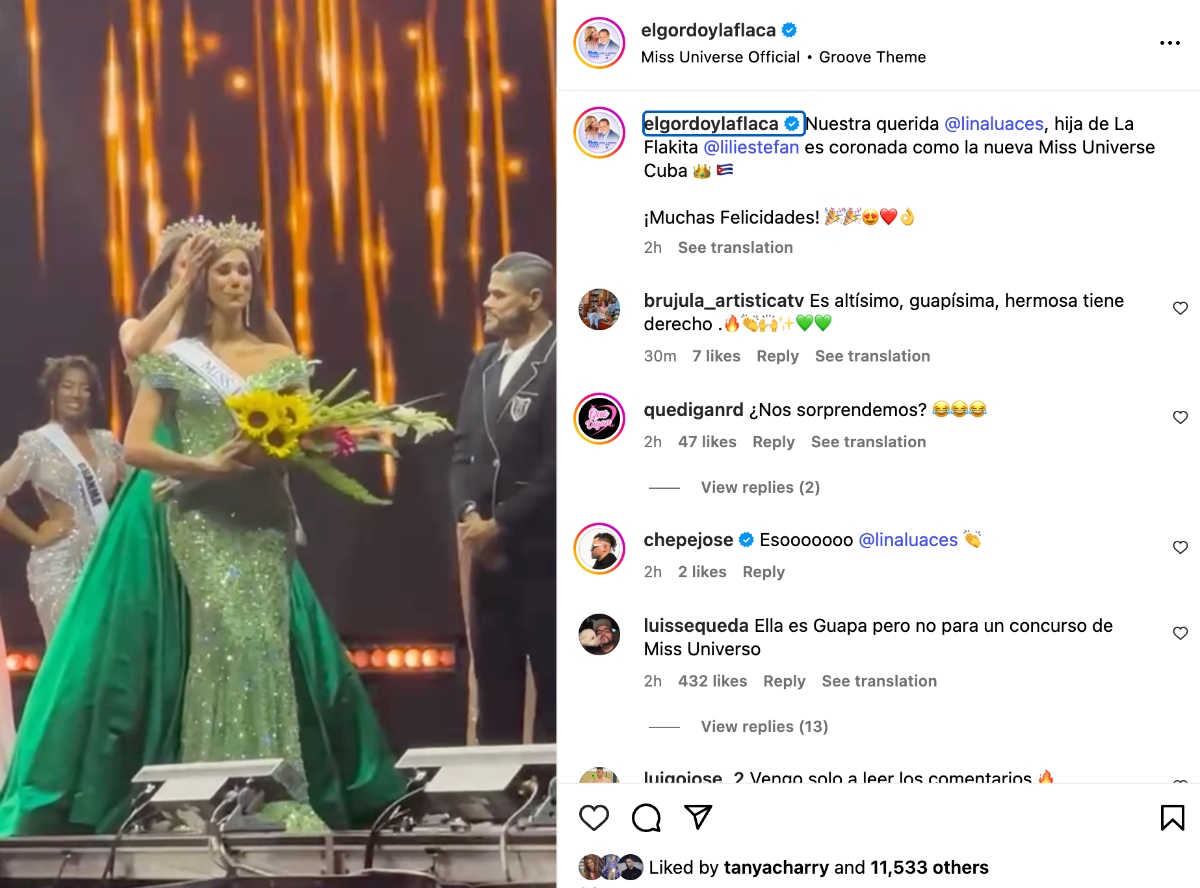 Lina Luaces Miss Universe, Lina Luaces, Miss Universe Cuba 2025, Miss Cuba, QuéOnnda