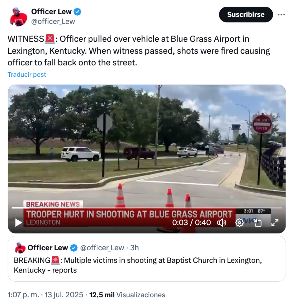 Shooting in Lexington Kentucky, Shooting, Lexington, Kentucky, QuéOnnda
