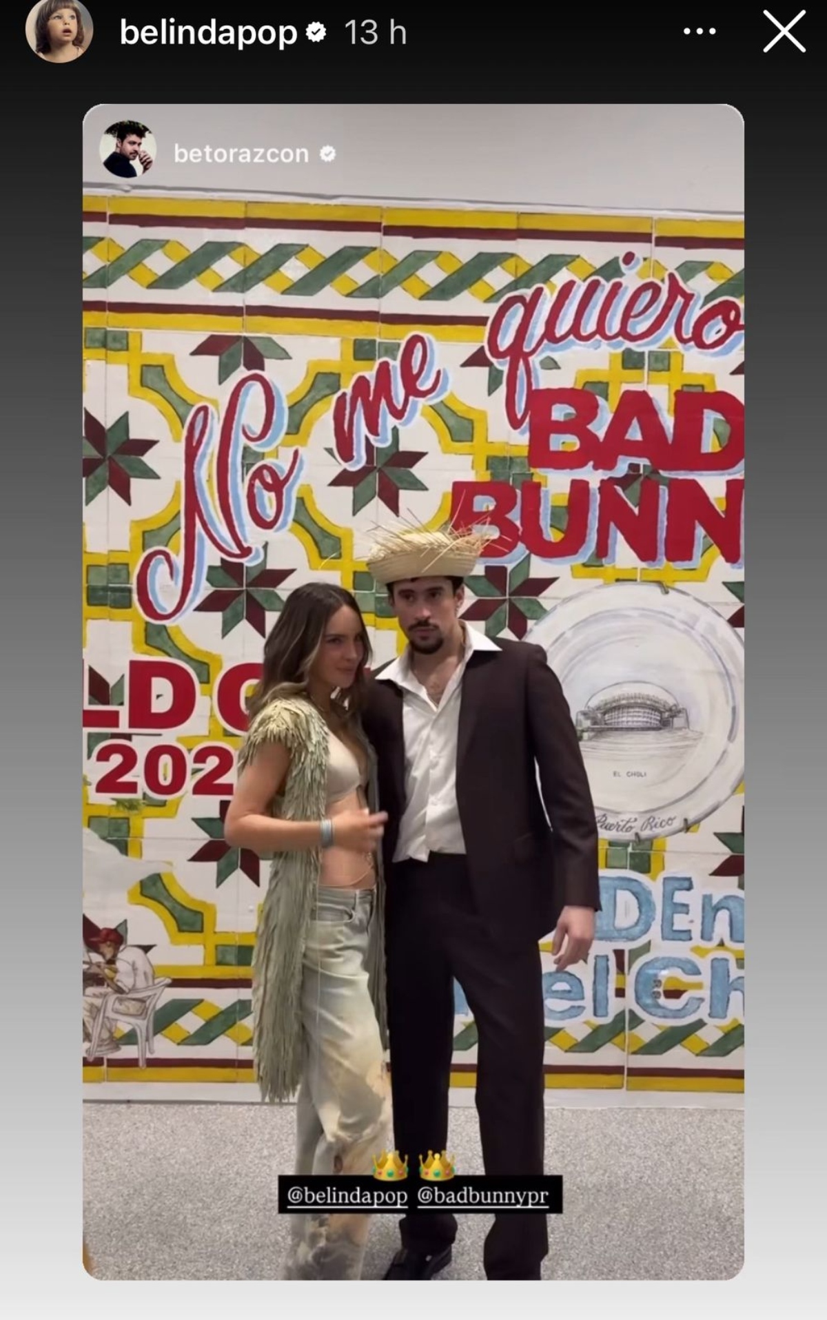 Belinda, Bad Bunny, famosos