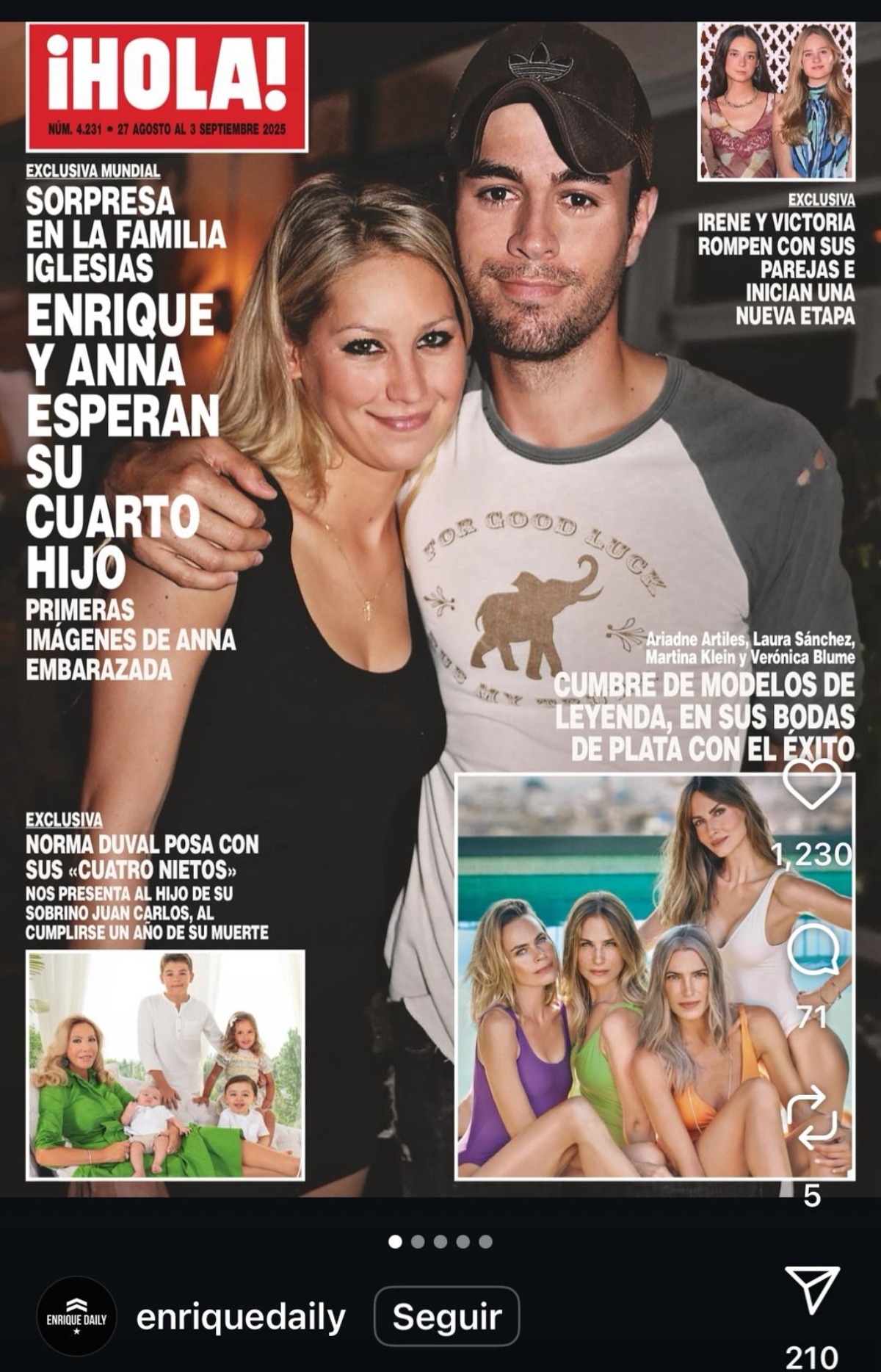 bebé, embarazo, Enrique Iglesias