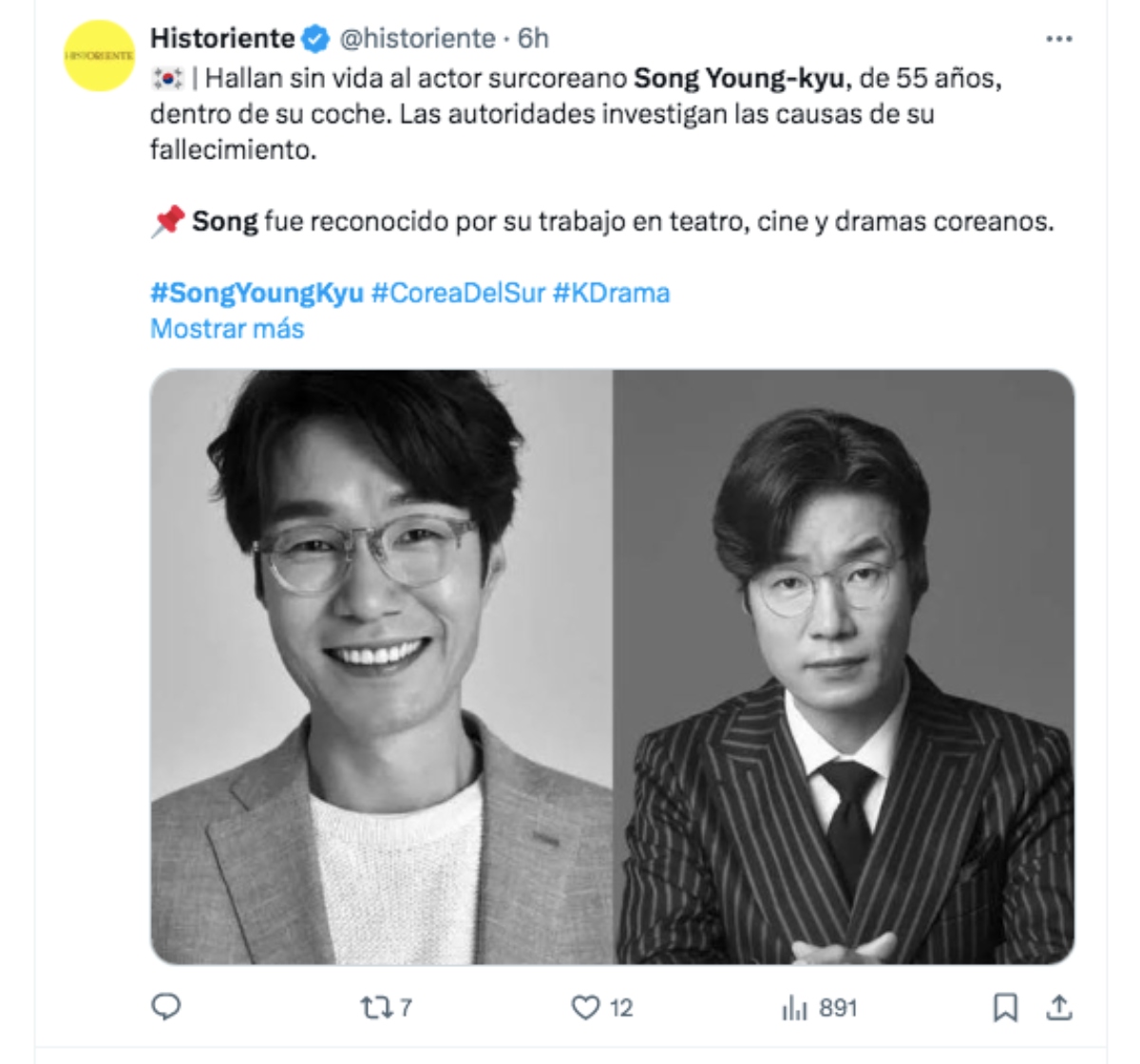 Song Young-kyu, actor, television