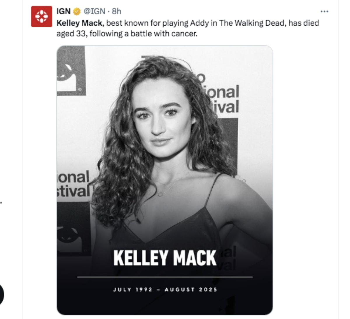 Kelley Mack, televisión, The Walking Dead