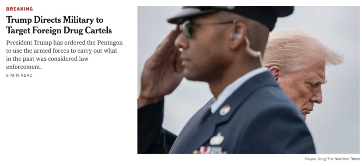 Keywords: Trump, military, organized crime