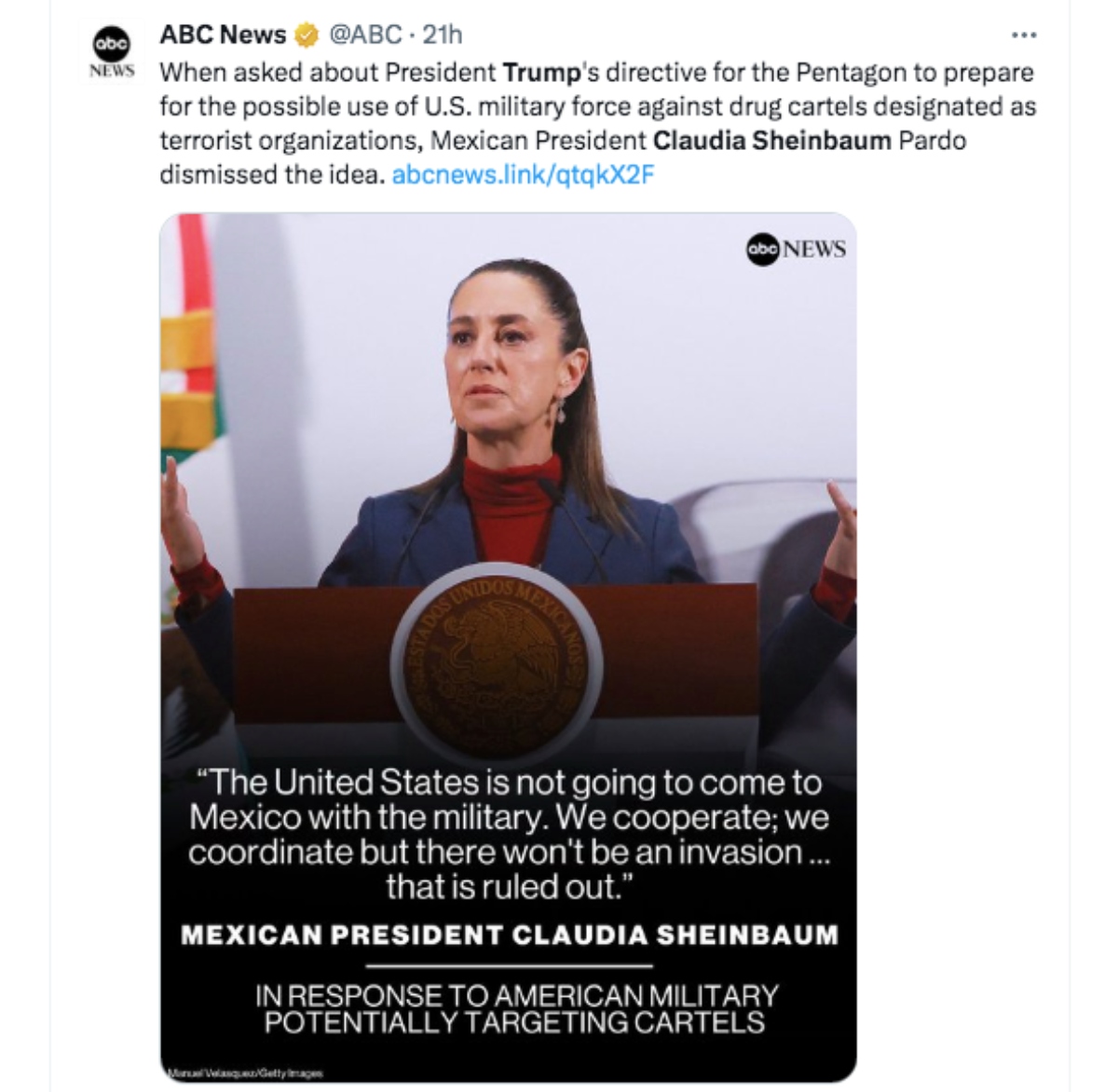 Claudia Sheinbaum, México, Trump