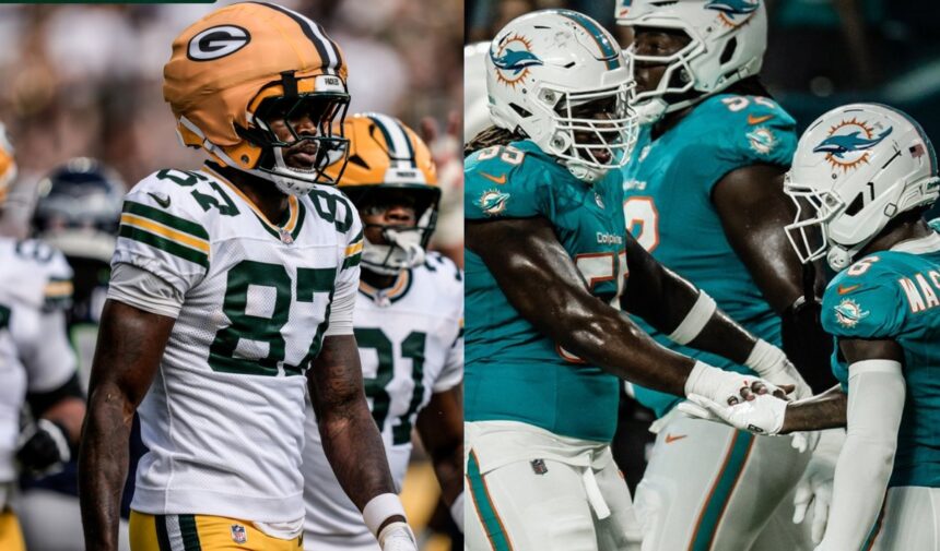 Packers Vs Dolphins, Packers, Dolphins, NFL, QuéOnnda