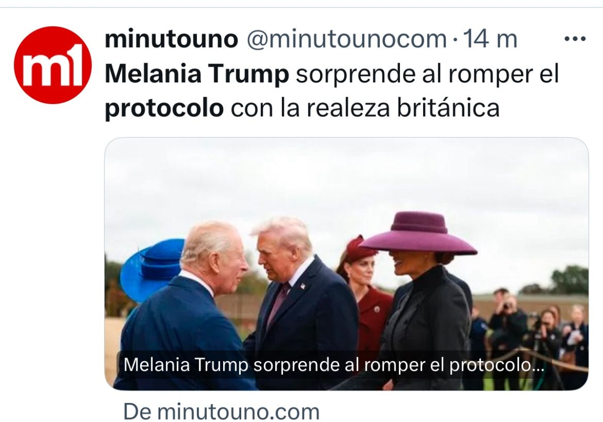 Melania Trump, realeza británica