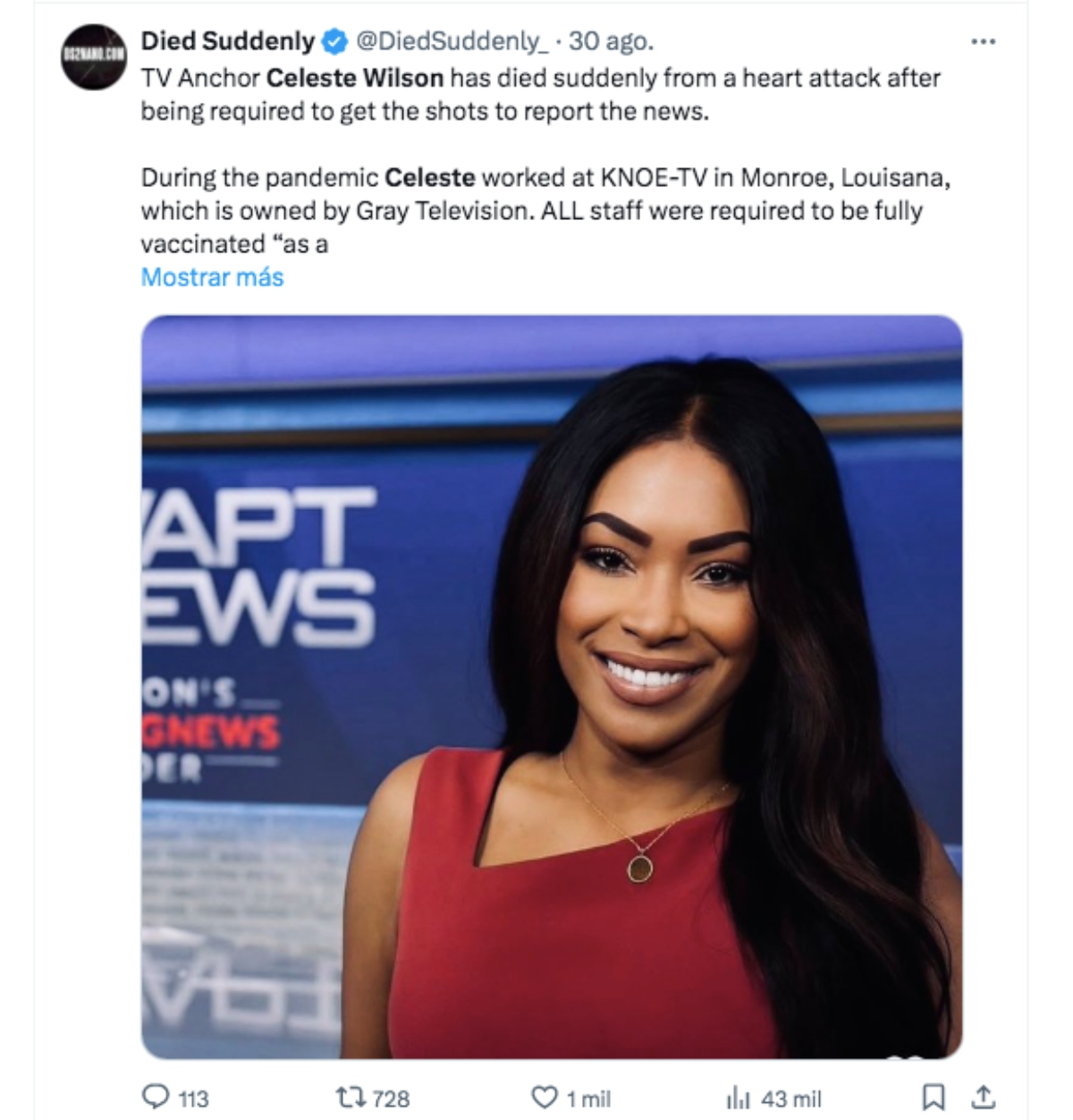 Celeste Wilson, news