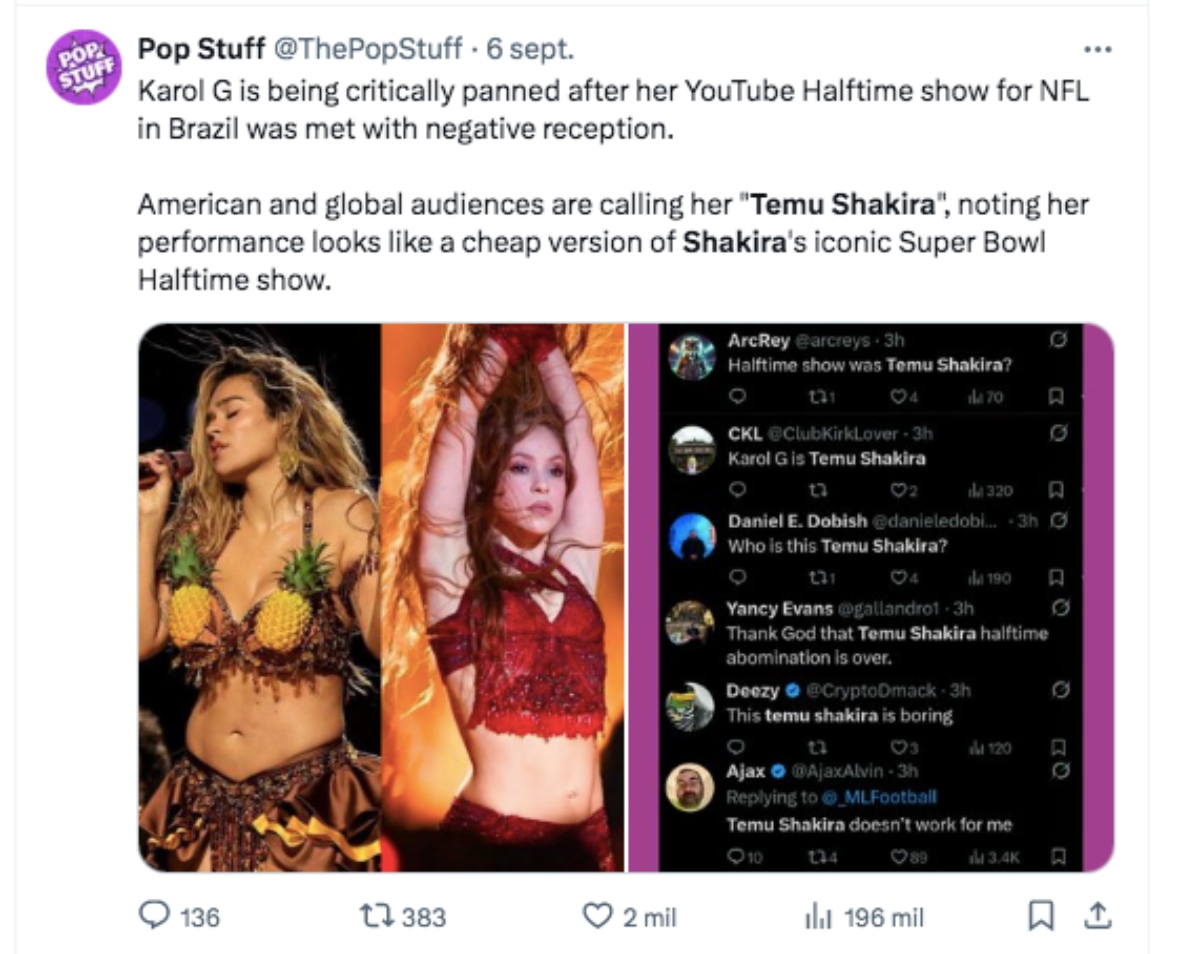 Shakira, Karol G, music