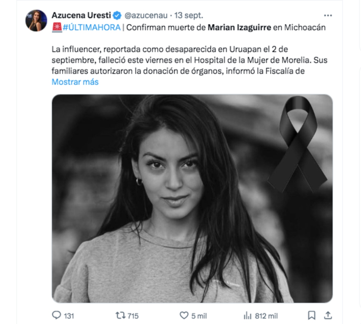 Marian Izaguirre, influencer