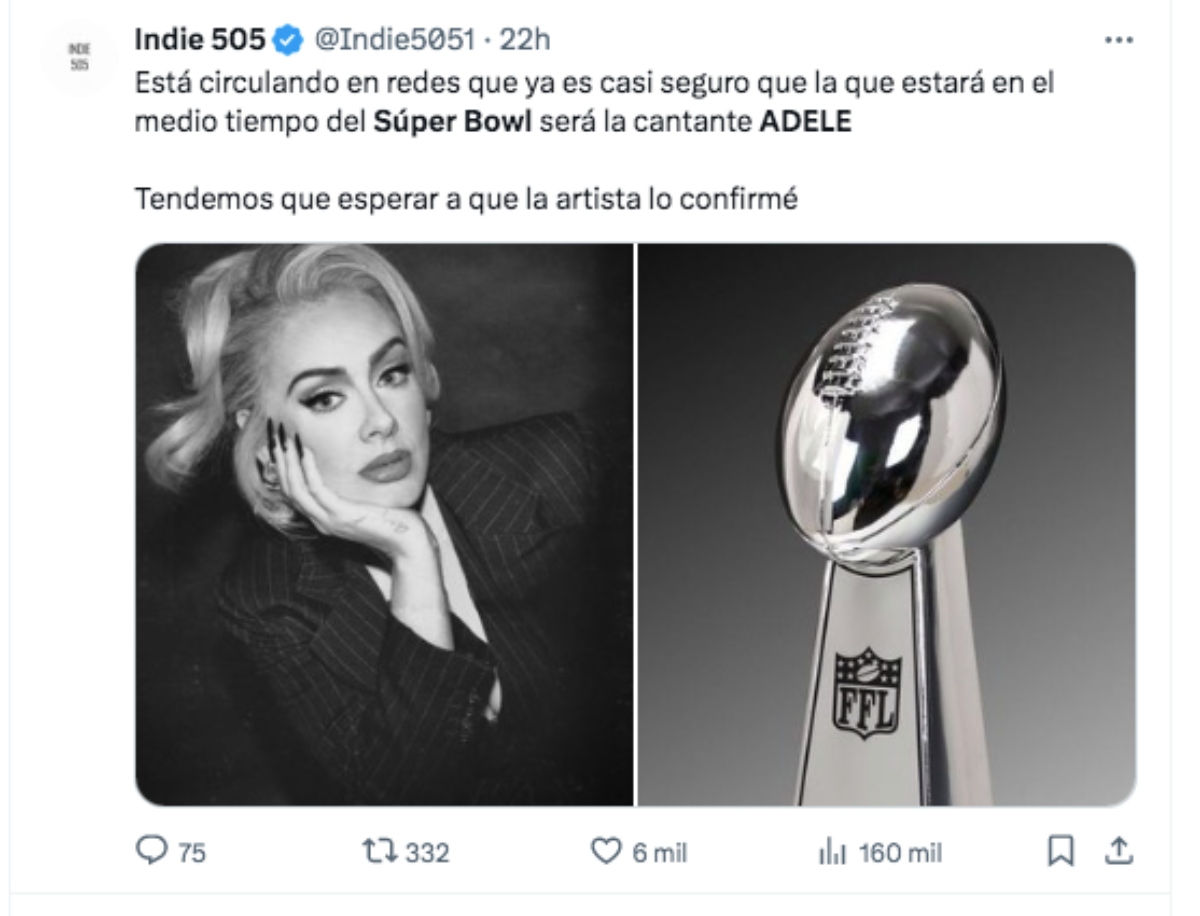 Adele, Super Bowl